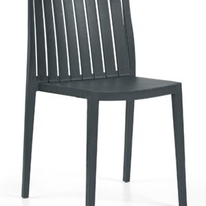 Silla CHOPIN, apilable, polipropileno antracita