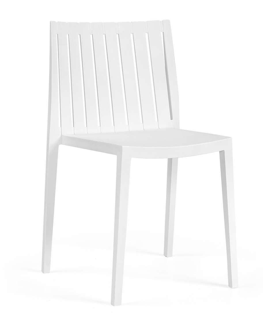 Silla CHOPIN, apilable, polipropileno blanco