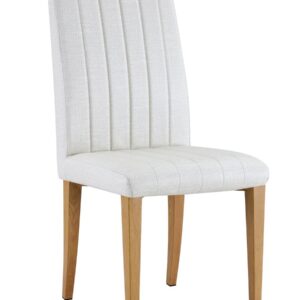Silla GENOVA, patas metálicas, tapizado similpiel imitación tejido