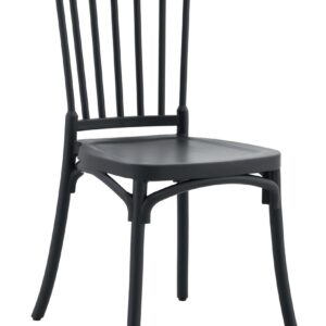 Silla MILOS 43, apilable, tratamiento anti UV, polipropileno antracita