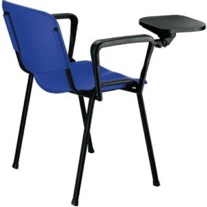 Silla NIZA, brazos y pala, chasis negro, asiento y respaldo plástico (3 colores a elegir)