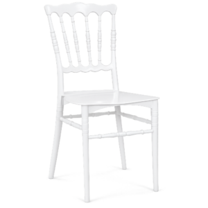 Silla WEDDING 77, apilable, polipropileno blanco