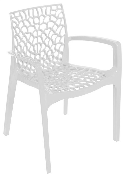 Sillón CAPRICHO, polipropileno blanco*