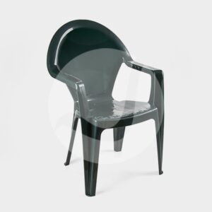 Sillón CLS, monoblock, apilable, verde