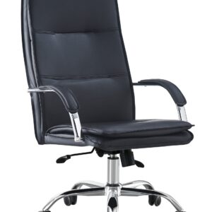 Sillón de oficina NEROTH, alto, mecanismo multifunción, similpiel negra