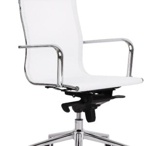 Sillón de oficina ZURICH, alto, malla blanca