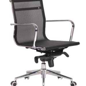 Sillón de oficina ZURICH, giratorio, malla negra