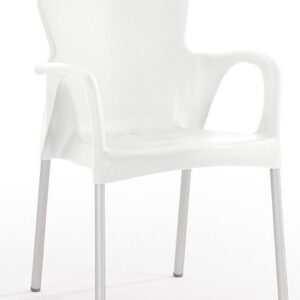 Sillón SENA, apilable, polipropileno blanco*