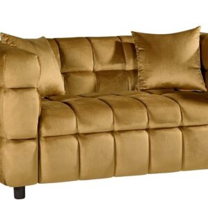 Sofá LORING, 2 plazas, tejido velvet camel 34