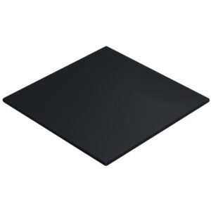 Tablero de mesa COMPACTO, 12 mm. de espesor, Negro 3190, Tavilo, 69 x 69 cms