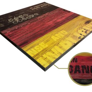 Tablero de mesa HD7348, vintage, 60 x 60 cms