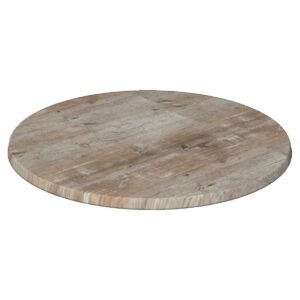 Tablero de mesa Werzalit-SM, FINDUS GRAU 296, 60 cms de diámetro*.