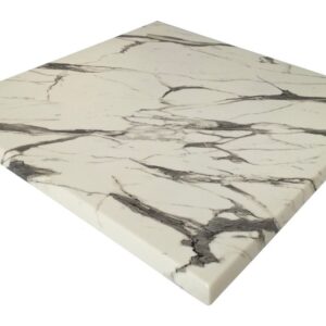 Tablero de mesa Werzalit WER-FANTASY, Mármol Ayfon 5657, 70 x 70 cms
