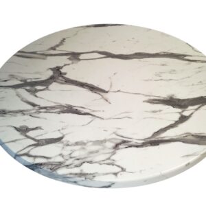 Tablero de mesa Werzalit WER-FANTASY, Mármol Ayfon 5657, 80 cms de diámetro