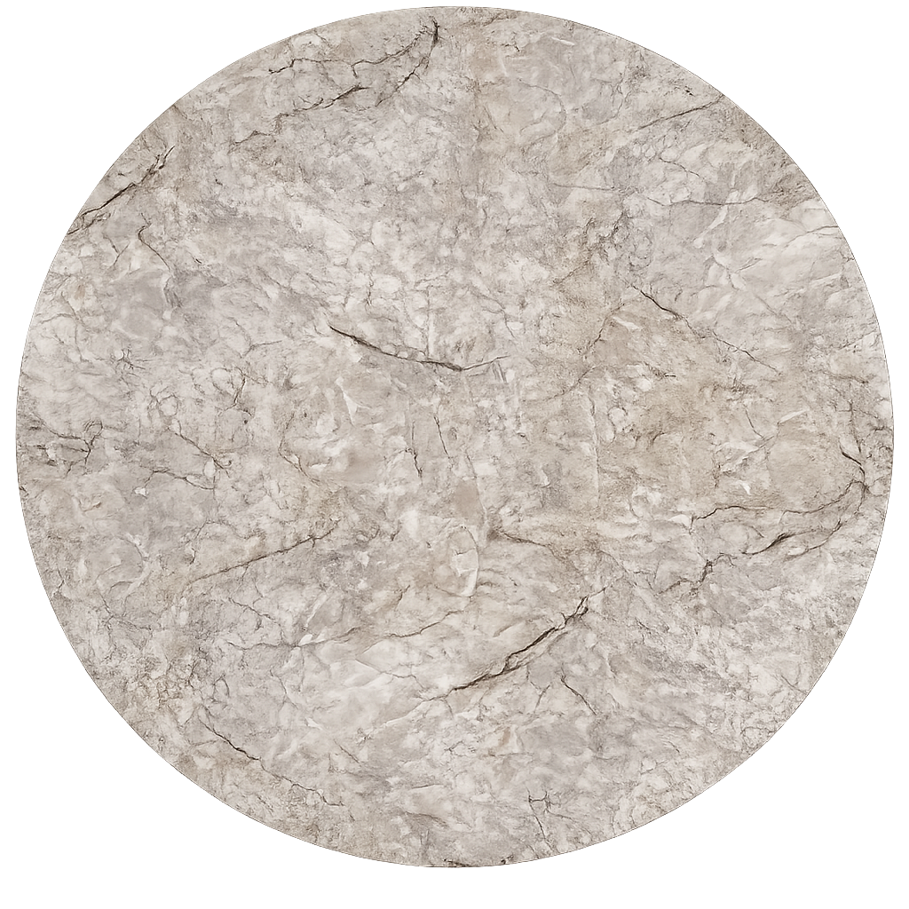 Tablero de mesa Werzalit WER-FANTASY, Mármol Scala 5643, 60 cms de diámetro