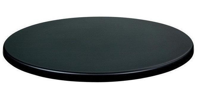 Tablero de mesa Werzalit WER-UNIART, Negro 3190, 107 cms de diámetro