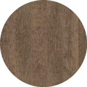Tablero de mesa Werzalit WER-WOODART, Roble R.Oscuro 4510, 60 cms de diámetro