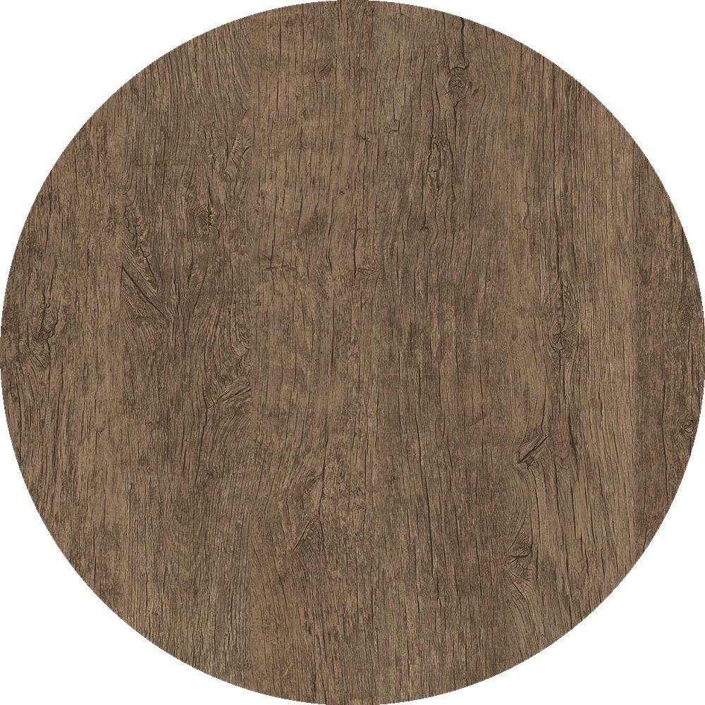Tablero de mesa Werzalit WER-WOODART, Roble R.Oscuro 4510, 70 cms de diámetro