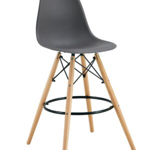 Taburete STAR (SU), madera, carcasa gris oscuro